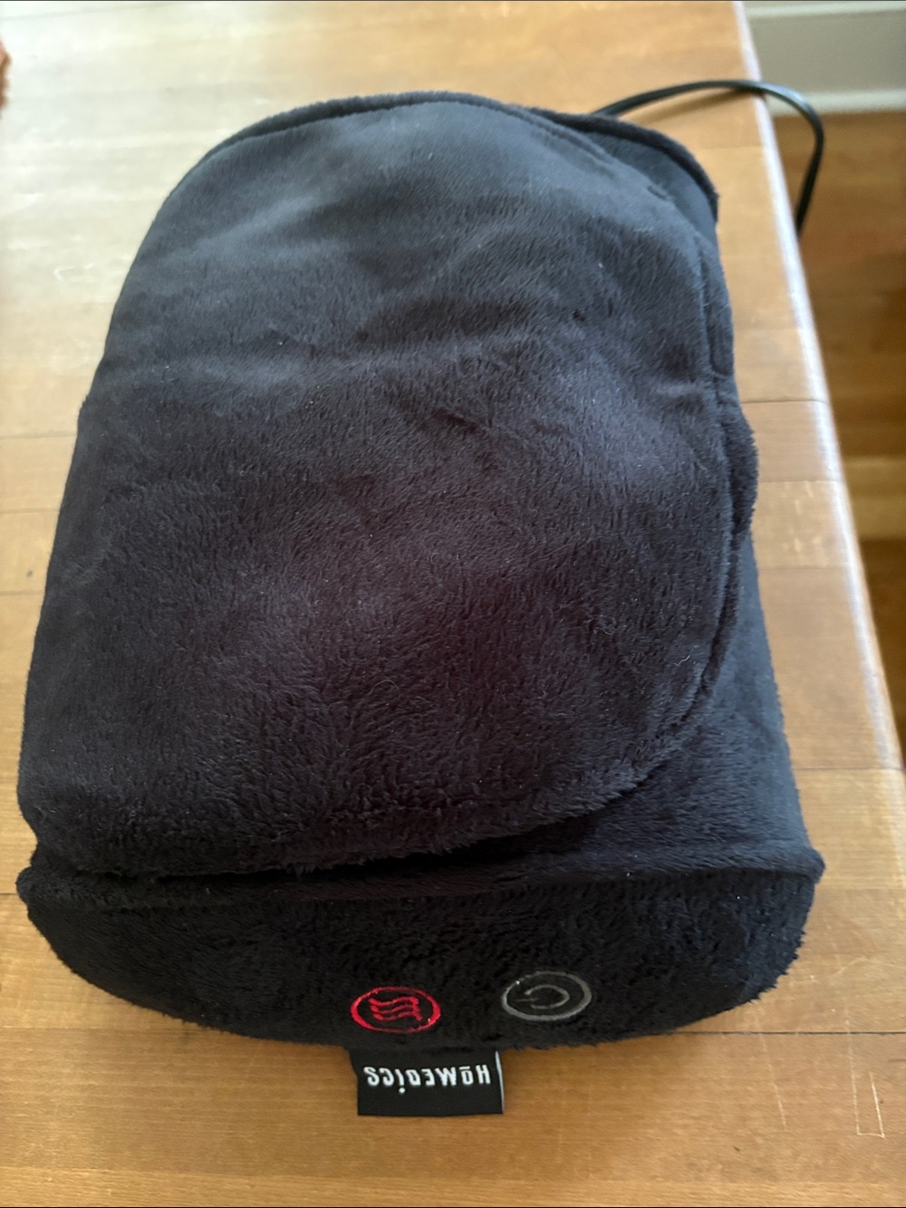 Homedics Black Plush Heated Neck & Shoulder massager with Controls